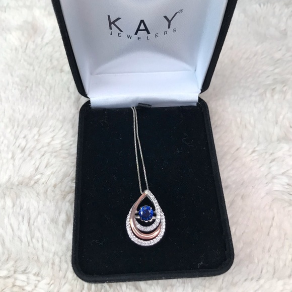 Kay jewelers blue necklace Clearance
